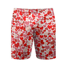 Мужские шорты 3D спортивные с принтом Сердца, любовь, орнамент, праз ,  |  | любовь | орнамент | праздник | сердца