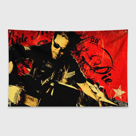 Флаг-баннер с принтом Sons Of Anarchy , 100% полиэстер | размер 67 х 109 см, плотность ткани — 95 г/м2; по краям флага есть четыре люверса для крепления | sons of anarchy | анархии | сыны