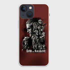 Чехол для iPhone 13 mini с принтом Sons Of Anarchy ,  |  | Тематика изображения на принте: sons of anarchy | анархии | сыны