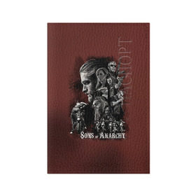 Обложка для паспорта матовая кожа с принтом Sons Of Anarchy , натуральная матовая кожа | размер 19,3 х 13,7 см; прозрачные пластиковые крепления | sons of anarchy | анархии | сыны