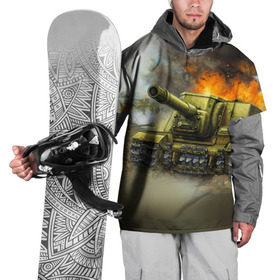 Накидка на куртку 3D с принтом Военная техника , 100% полиэстер |  | Тематика изображения на принте: tank | tanks | военные | оружие | самолет | самолеты | танк | танки | техника