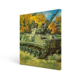 Холст квадратный с принтом Военная техника , 100% ПВХ |  | Тематика изображения на принте: tank | танки