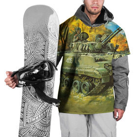 Накидка на куртку 3D с принтом Военная техника , 100% полиэстер |  | tank | танки