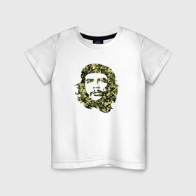 Детская футболка хлопок с принтом Che Guevara camo , 100% хлопок | круглый вырез горловины, полуприлегающий силуэт, длина до линии бедер | 