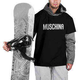 Накидка на куртку 3D с принтом Muschina , 100% полиэстер |  | Тематика изображения на принте: moschino | москино | мужчина