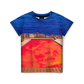 Детская футболка 3D с принтом Red Hot Chili Peppers , 100% гипоаллергенный полиэфир | прямой крой, круглый вырез горловины, длина до линии бедер, чуть спущенное плечо, ткань немного тянется | chili | heavy | hot | metal | peppers | red | rhcp | rock | trash | кидис | метал | рок | хеви | энтони