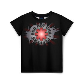 Детская футболка 3D с принтом Red Hot Chili Peppers , 100% гипоаллергенный полиэфир | прямой крой, круглый вырез горловины, длина до линии бедер, чуть спущенное плечо, ткань немного тянется | Тематика изображения на принте: chili | heavy | hot | metal | peppers | red | rhcp | rock | trash | кидис | метал | рок | хеви | энтони
