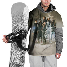 Накидка на куртку 3D с принтом KoЯn , 100% полиэстер |  | korn | metal | rock | группы | корн | метал | рок