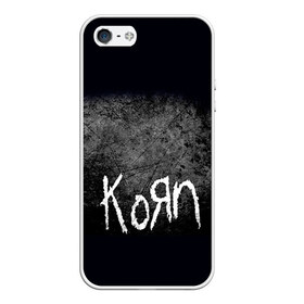 Чехол для iPhone 5/5S матовый с принтом KoЯn , Силикон | Область печати: задняя сторона чехла, без боковых панелей | korn | metal | rock | группы | корн | метал | рок