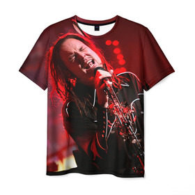Мужская футболка 3D с принтом KoЯn , 100% полиэфир | прямой крой, круглый вырез горловины, длина до линии бедер | korn | metal | rock | группы | корн | метал | рок