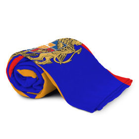 Плед 3D с принтом Герб и флаг Армении , 100% полиэстер | закругленные углы, все края обработаны. Ткань не мнется и не растягивается | Тематика изображения на принте: armenia | армения | герб | флаг