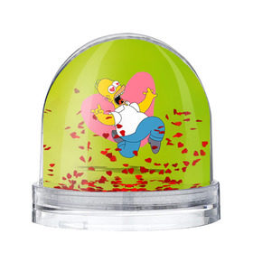 Водяной шар с принтом Гомер , Пластик | Изображение внутри шара печатается на глянцевой фотобумаге с двух сторон | гомер