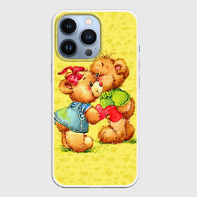 Чехол для iPhone 13 Pro с принтом Влюбленные мишки ,  |  | 14 февраля | bear | love | teddy | валентин | влюбленный | любовь | милый | мишка | рисунок | сердечко | сердце