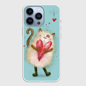 Чехол для iPhone 13 Pro с принтом Котик ,  |  | 14 февраля | bear | love | teddy | валентин | влюбленный | киска | кот | котик | любовь | милый | рисунок | сердечко | сердце