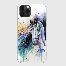 Чехол для iPhone 12 Pro Max с принтом Лошадь Арт 3 , Силикон |  | Тематика изображения на принте: horse | horseshoe | акварель | головалошади | грива | жеребец | животные | конь | лошадь | лошадьскрыльями | подкова | природа | рисуноккрасками
