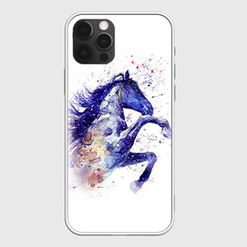 Чехол для iPhone 12 Pro с принтом Лошадь. Арт 4 , силикон | область печати: задняя сторона чехла, без боковых панелей | horse | horseshoe | акварель | головалошади | грива | единорог | жеребец | животные | конь | лошадь | лошадьскрыльями | подкова | природа | рисуноккрасками