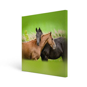 Холст квадратный с принтом Лошади 2 , 100% ПВХ |  | horse | horseshoe | акварель | головалошади | грива | единорог | жеребец | животные | конь | лошадь | лошадьскрыльями | подкова | природа | рисуноккрасками