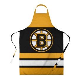 Фартук 3D с принтом Boston Bruins , 100% полиэстер | общий размер — 65 х 85 см, ширина нагрудника — 26 см, горловина — 53 см, длина завязок — 54 см, общий обхват в поясе — 173 см. Принт на завязках и на горловине наносится с двух сторон, на основной части фартука — только с внешней стороны | boston bruins | hockey | nhl | нхл | спорт | хоккей