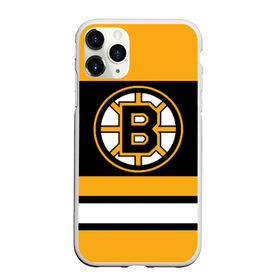 Чехол для iPhone 11 Pro Max матовый с принтом Boston Bruins , Силикон |  | boston bruins | hockey | nhl | нхл | спорт | хоккей