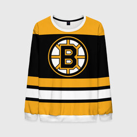Мужской свитшот 3D с принтом Boston Bruins , 100% полиэстер с мягким внутренним слоем | круглый вырез горловины, мягкая резинка на манжетах и поясе, свободная посадка по фигуре | Тематика изображения на принте: boston bruins | hockey | nhl | нхл | спорт | хоккей