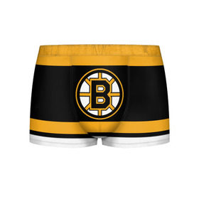 Мужские трусы 3D с принтом Boston Bruins , 50% хлопок, 50% полиэстер | классическая посадка, на поясе мягкая тканевая резинка | boston bruins | hockey | nhl | нхл | спорт | хоккей