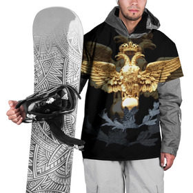Накидка на куртку 3D с принтом Золотой орел , 100% полиэстер |  | герб | двуглавый | золото | золотой орел | россия