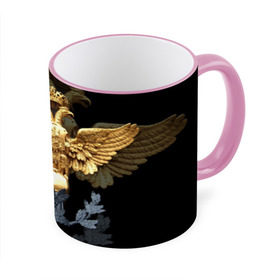 Кружка 3D с принтом Золотой орел , керамика | ёмкость 330 мл | герб | двуглавый | золото | золотой орел | россия