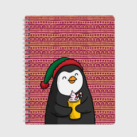Тетрадь с принтом Пингвиня , 100% бумага | 48 листов, плотность листов — 60 г/м2, плотность картонной обложки — 250 г/м2. Листы скреплены сбоку удобной пружинной спиралью. Уголки страниц и обложки скругленные. Цвет линий — светло-серый
 | Тематика изображения на принте: пингвин