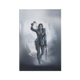 Обложка для паспорта матовая кожа с принтом Rise of the Tomb Raider , натуральная матовая кожа | размер 19,3 х 13,7 см; прозрачные пластиковые крепления | Тематика изображения на принте: rise of the tomb raider | tomb raider | райдер | том райдер
