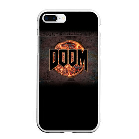 Чехол для iPhone 7Plus/8 Plus матовый с принтом Doom , Силикон | Область печати: задняя сторона чехла, без боковых панелей | doom | game | гибель | дум | игра | игры | обреченность | шутер