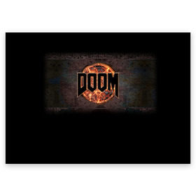 Поздравительная открытка с принтом Doom , 100% бумага | плотность бумаги 280 г/м2, матовая, на обратной стороне линовка и место для марки
 | Тематика изображения на принте: doom | game | гибель | дум | игра | игры | обреченность | шутер