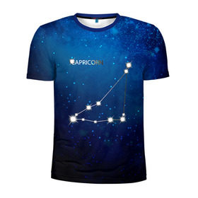 Мужская футболка 3D спортивная с принтом Козерог , 100% полиэстер с улучшенными характеристиками | приталенный силуэт, круглая горловина, широкие плечи, сужается к линии бедра | звезда | звезды | знак зодиака | козерог | космос | созвездие