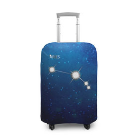 Чехол для чемодана 3D с принтом Овен , 86% полиэфир, 14% спандекс | двустороннее нанесение принта, прорези для ручек и колес | звезда | звезды | знак зодиака | космос | овен | созвездие