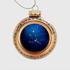 Стеклянный ёлочный шар с принтом Телец , Стекло | Диаметр: 80 мм | звезда | звезды | знак зодиака | космос | созвездие | телец