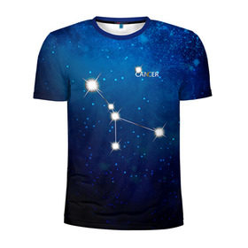 Мужская футболка 3D спортивная с принтом Рак , 100% полиэстер с улучшенными характеристиками | приталенный силуэт, круглая горловина, широкие плечи, сужается к линии бедра | звезда | звезды | знак зодиака | космос | рак | созвездие
