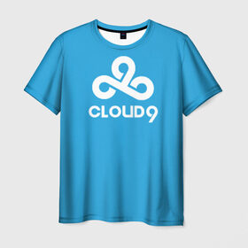 Мужская футболка 3D с принтом Cloud 9 , 100% полиэфир | прямой крой, круглый вырез горловины, длина до линии бедер | 