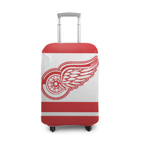Чехол для чемодана 3D с принтом Detroit Red Wings , 86% полиэфир, 14% спандекс | двустороннее нанесение принта, прорези для ручек и колес | detroit red wings | hockey | nhl | нхл | спорт | хоккей