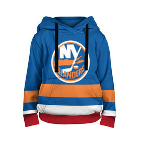 Детская толстовка 3D с принтом New York Islanders , 100% полиэстер | двухслойный капюшон со шнурком для регулировки, мягкие манжеты на рукавах и по низу толстовки, спереди карман-кенгуру с мягким внутренним слоем | hockey | new york islander | nhl | нхл | спорт | хоккей