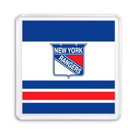 Магнит 55*55 с принтом New York Rangers , Пластик | Размер: 65*65 мм; Размер печати: 55*55 мм | hockey | new york rangers | nhl | нхл | спорт | хоккей