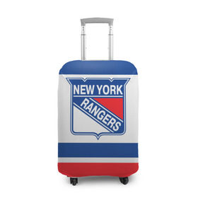 Чехол для чемодана 3D с принтом New York Rangers , 86% полиэфир, 14% спандекс | двустороннее нанесение принта, прорези для ручек и колес | hockey | new york rangers | nhl | нхл | спорт | хоккей