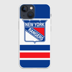Чехол для iPhone 13 mini с принтом New York Rangers ,  |  | Тематика изображения на принте: hockey | new york rangers | nhl | нхл | спорт | хоккей