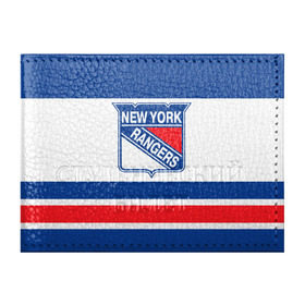 Обложка для студенческого билета с принтом New York Rangers , натуральная кожа | Размер: 11*8 см; Печать на всей внешней стороне | Тематика изображения на принте: hockey | new york rangers | nhl | нхл | спорт | хоккей