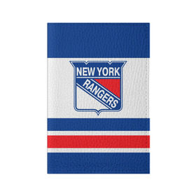 Обложка для паспорта матовая кожа с принтом New York Rangers , натуральная матовая кожа | размер 19,3 х 13,7 см; прозрачные пластиковые крепления | Тематика изображения на принте: hockey | new york rangers | nhl | нхл | спорт | хоккей