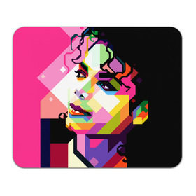 Коврик прямоугольный с принтом Майкл Джексон , натуральный каучук | размер 230 х 185 мм; запечатка лицевой стороны | michael jackson | майкл джексон | поп арт | портрет