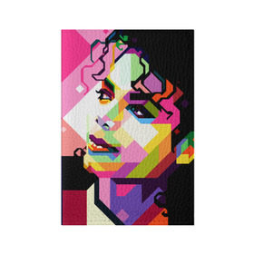 Обложка для паспорта матовая кожа с принтом Майкл Джексон , натуральная матовая кожа | размер 19,3 х 13,7 см; прозрачные пластиковые крепления | michael jackson | майкл джексон | поп арт | портрет
