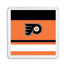 Магнит 55*55 с принтом Philadelphia Flyers , Пластик | Размер: 65*65 мм; Размер печати: 55*55 мм | hockey | nhl | philadelphia flyers | нхл | хоккей