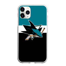 Чехол для iPhone 11 Pro матовый с принтом San Jose Sharks , Силикон |  | Тематика изображения на принте: hockey | nhl | san jose sharks | нхл | спорт | хоккей