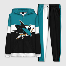 Женский костюм 3D с принтом San Jose Sharks ,  |  | hockey | nhl | san jose sharks | нхл | спорт | хоккей