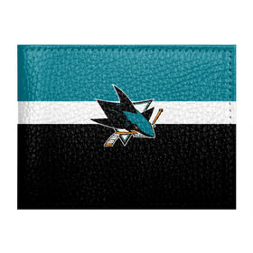 Обложка для студенческого билета с принтом San Jose Sharks , натуральная кожа | Размер: 11*8 см; Печать на всей внешней стороне | hockey | nhl | san jose sharks | нхл | спорт | хоккей