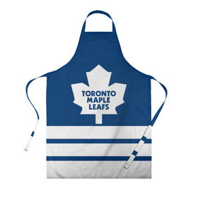 Фартук 3D с принтом Toronto Maple Leafs , 100% полиэстер | общий размер — 65 х 85 см, ширина нагрудника — 26 см, горловина — 53 см, длина завязок — 54 см, общий обхват в поясе — 173 см. Принт на завязках и на горловине наносится с двух сторон, на основной части фартука — только с внешней стороны | hockey | nhl | toronto maple leafs | нхл | хоккей